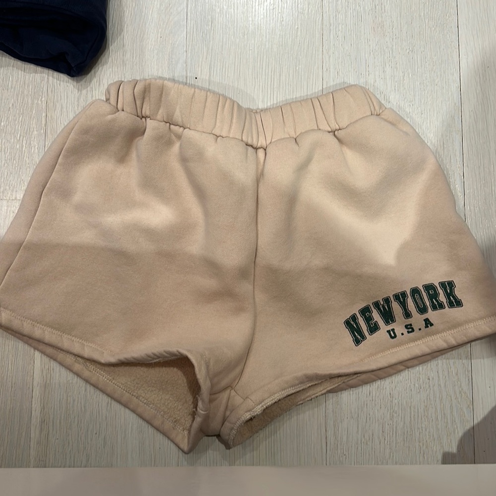 Beige princess Polly sweatshorts- lightly worn